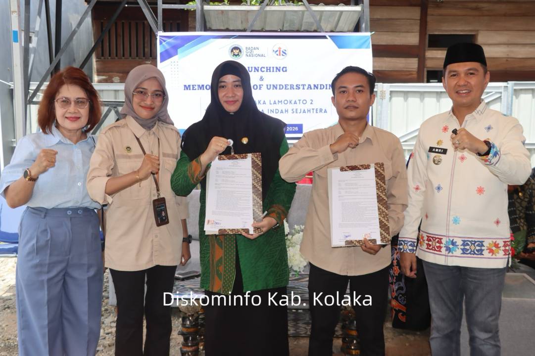 Bupati Kolaka Launching dan Teken MoU SPPG Kolaka Lamokato 02 dan 03